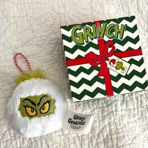 McDonald’s Happy Meal Snowball Grinch Plush Ornament 2025